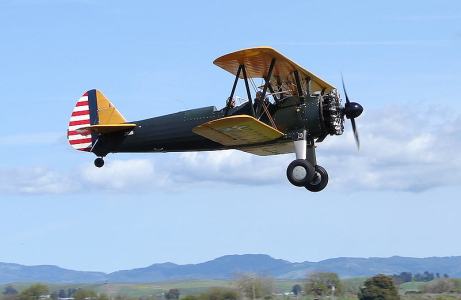 a plane flying in the air